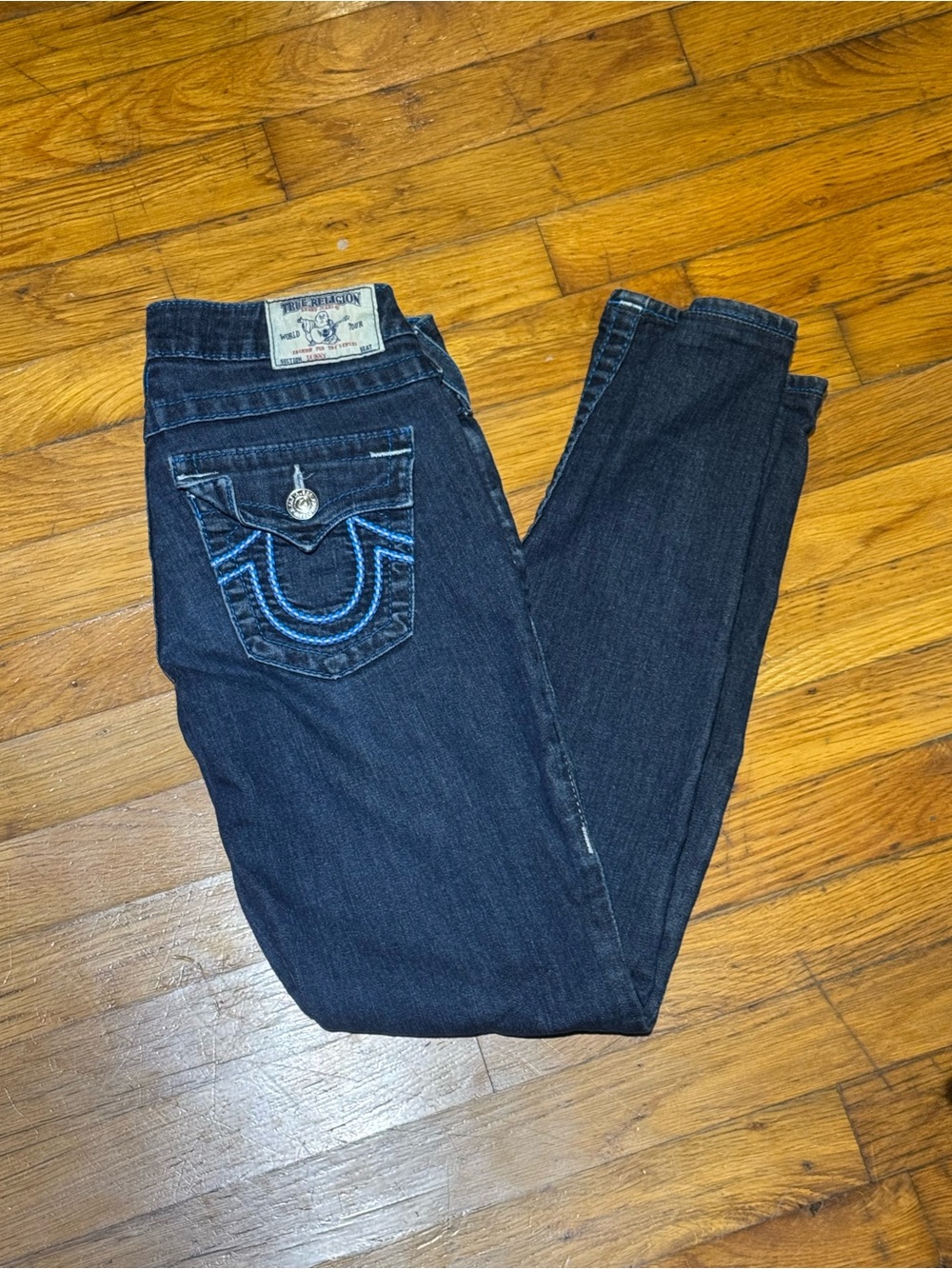 True Religion Women’s Dark Blue Slim Jeans (27)